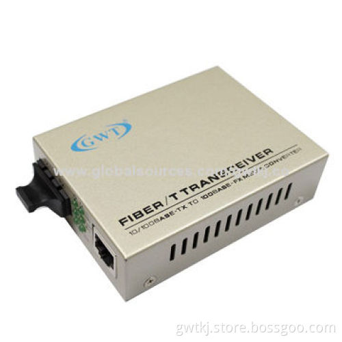 10/100M multimode dual fiber media converter, 5V power input, SC/ST/FC/LC available